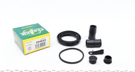 Ремкомплект гальмівного супорта переднього VW Caddy III 04-15, Polo 02-09; AUDI A3 03-12, A3 96-03; SKODA Octavia A5 04-13, Octavia Tour 96-10; RENAULT Logan 04-13; SEAT Altea 04-09, Toledo III 04-09; LANCIA Delta 93-99; DACIA Logan 04-12 для FRENKIT 254022 фото товару