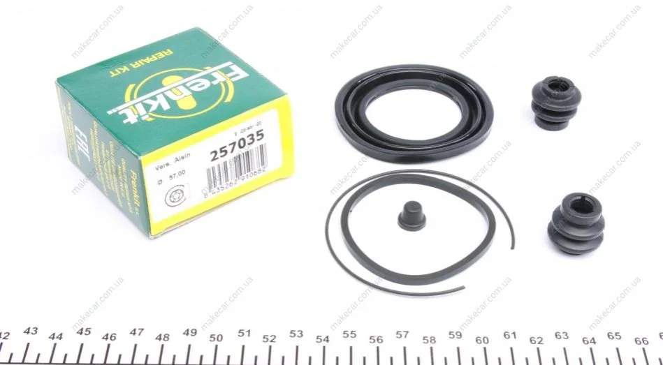 <strong>Ремкомплект гальмівного супорта переднього TOYOTA Corolla 02-07, Prius 03-09, Celica 99-05 FRENKIT 257035 (фото 1)</strong>