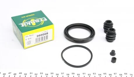 Ремкомплект супорту переднього Hyundai Tucson (JM)/Sonata (NF/YF) (d=60mm)(Mando) Frenkit для Hyundai FRENKIT 260068 фото товару