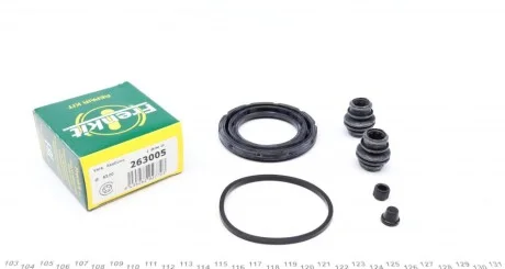 Ремкомплект гальмівного супорта переднього TOYOTA Previa 00-06, Alphard 08-15; LEXUS RX 03-09 для Toyota, Lexus FRENKIT 263005 фото товару