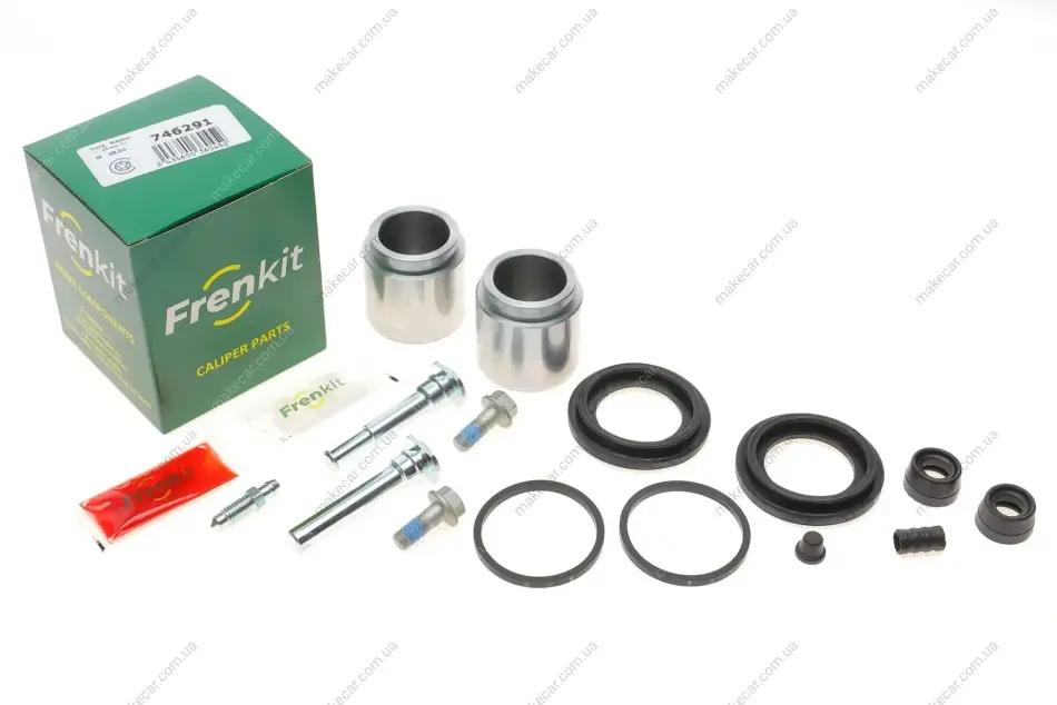 <strong>Ремкомплект суппорта переднего (d=46mm + поршни + направляющие) KIA Sorento (02- FRENKIT 746291 (фото 1)</strong>