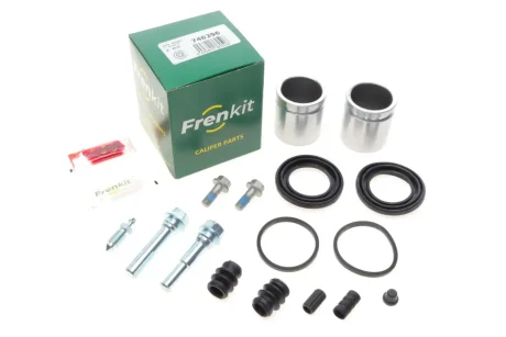 Ремкомплект суппорта переднего Nissan Navara 05-/Pathfinder III (d=46mm) (Niss)(+2 поршня/направляючі) Frenkit для Nissan FRENKIT 746296 фото товару
