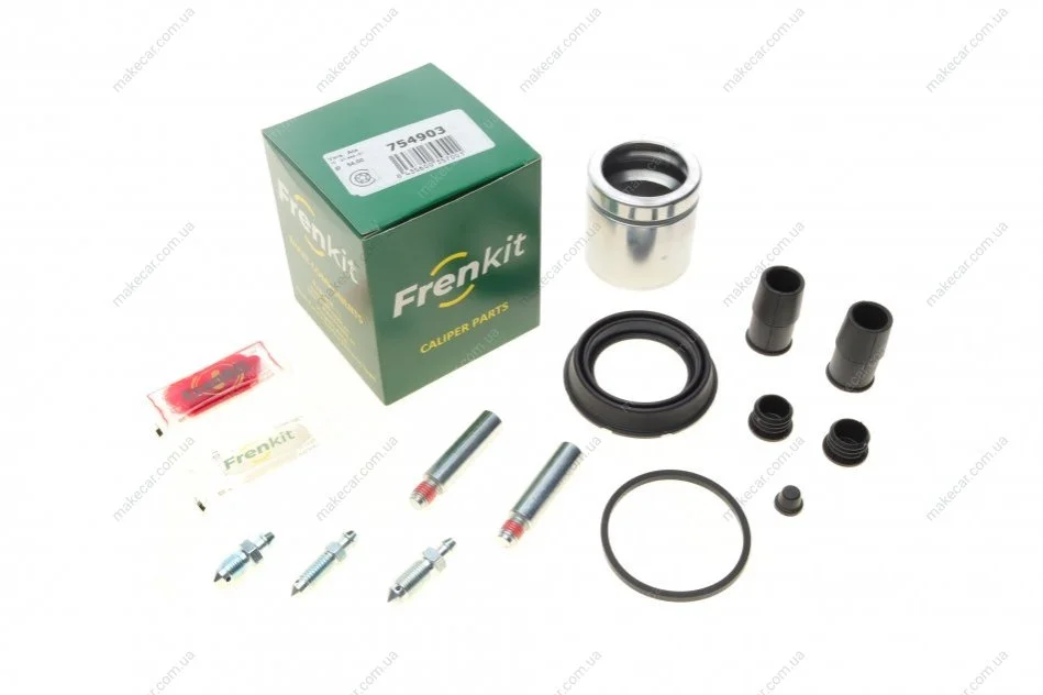<strong>Ремкомпл. супорта перед. GolfV/Touran/Caddy III/OctaviaII (d=54mm) (+ поршень/направляюча) FRENKIT 754903 (фото 1)</strong>
