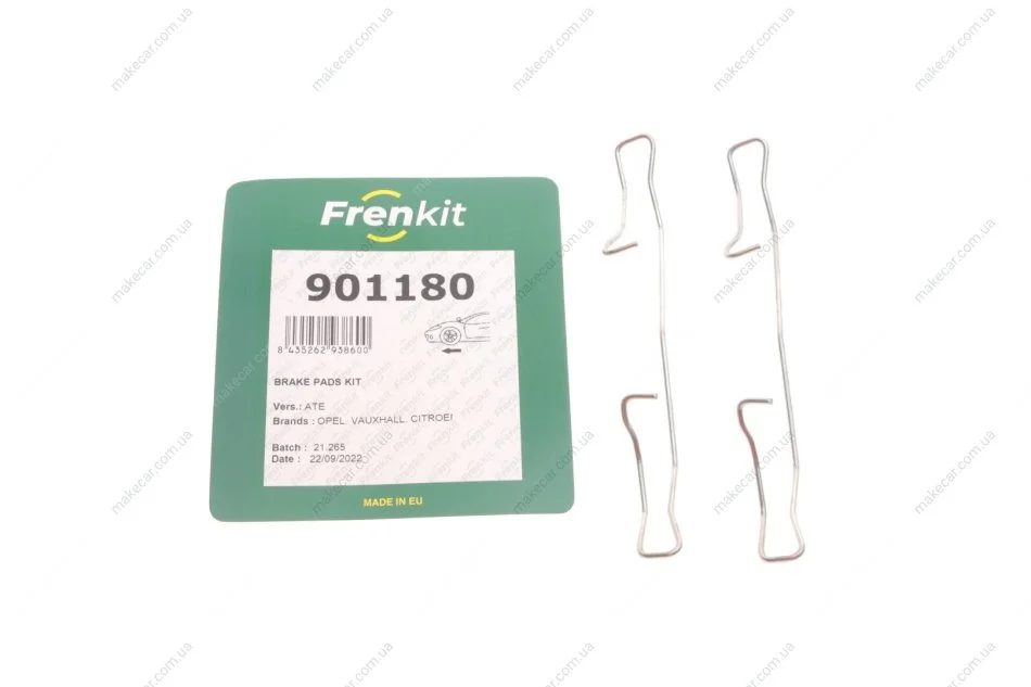 <strong>Монтажний к-кт гальмівних колодок перед TRANSIT/BERLINGO/PARTNER 08- FRENKIT 901180 (фото 1)</strong>