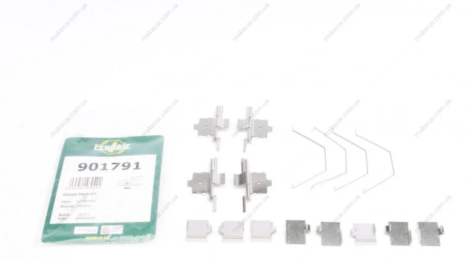 <strong>Монтажний к-кт гальмівних колодок пер. Mazda 6 06-13(Mazda) FRENKIT 901791 (фото 1)</strong>