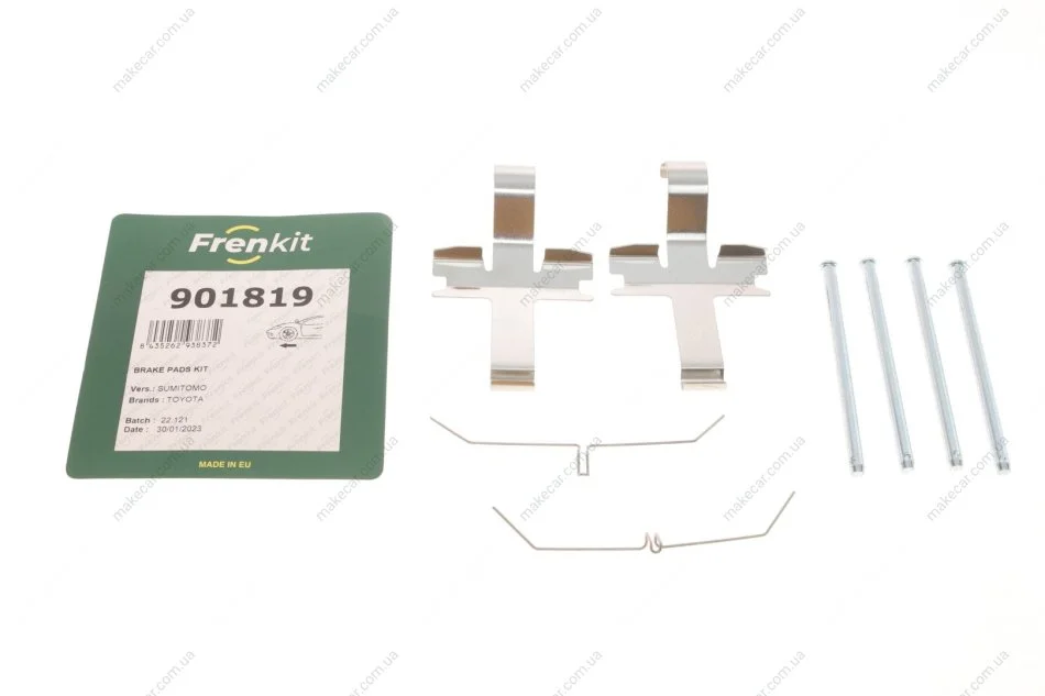 <strong>Монтажний к-кт гальмівних колодок пер. Hilux 97-15(Sumitomo) FRENKIT 901819 (фото 1)</strong>