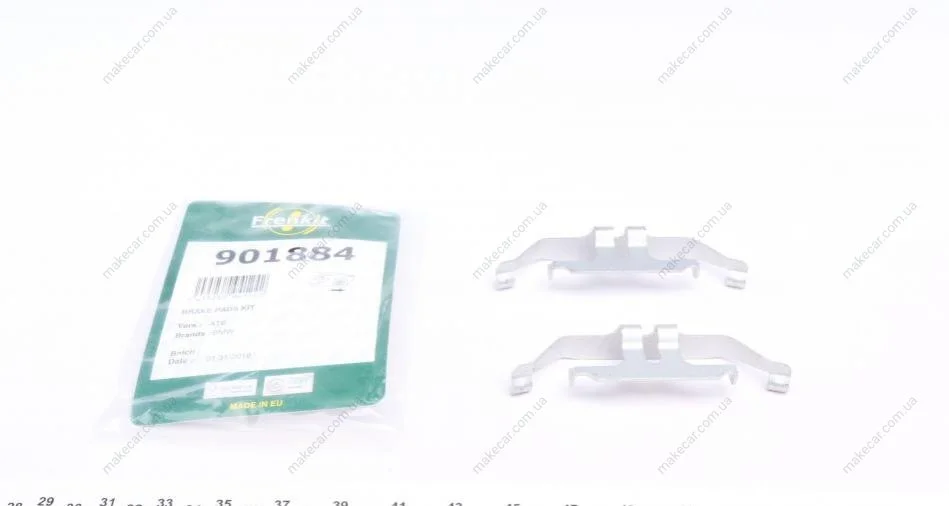<strong>Монтажний к-кт гальмівних колодок зад. BMW 1/3 11-(ATE) FRENKIT 901884 (фото 1)</strong>