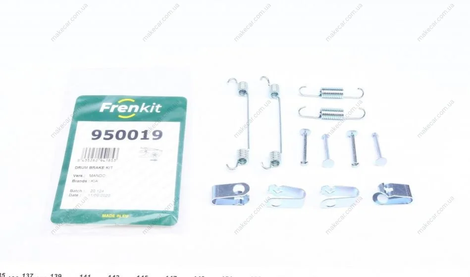 <strong>Комплект установочный тормозных колодок барабанных Hyundai Santa Fe (DM) (09-15) FRENKIT 950019 (фото 1)</strong>