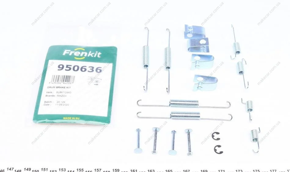<strong>Ремкомплект колодок стояночного гальма FRENKIT 950636 (фото 1)</strong>