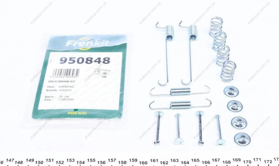 <strong>Ремкомплект колодок стояночного гальма FRENKIT 950848 (фото 1)</strong>