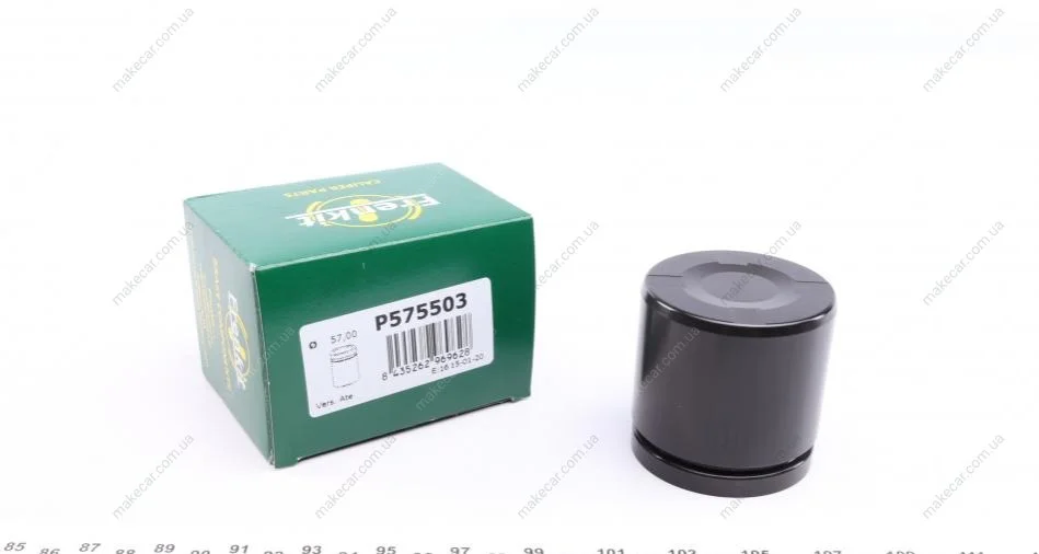 <strong>Поршень гальмівного супорту VW Golf VI 09-14; AUDI A3 03-12; SKODA Superb 08-15; FORD Focus II 04-11; SEAT Leon 05-12; BMW X1 E84 09-15; MAZDA 3 BK 03-09; OPEL Vectra C 02-08; VOLVO V70 00-07; CADILLAC BLS 05-09; SAAB 9-3 02-11 FRENKIT P575503 (фото 1)</strong>