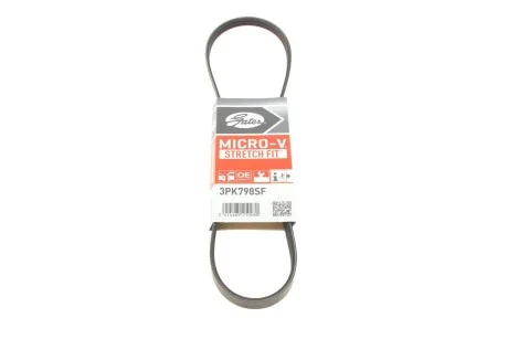 Ремінь поліклиновий для Nissan, Toyota, Honda GATES 3PK798SF фото товару