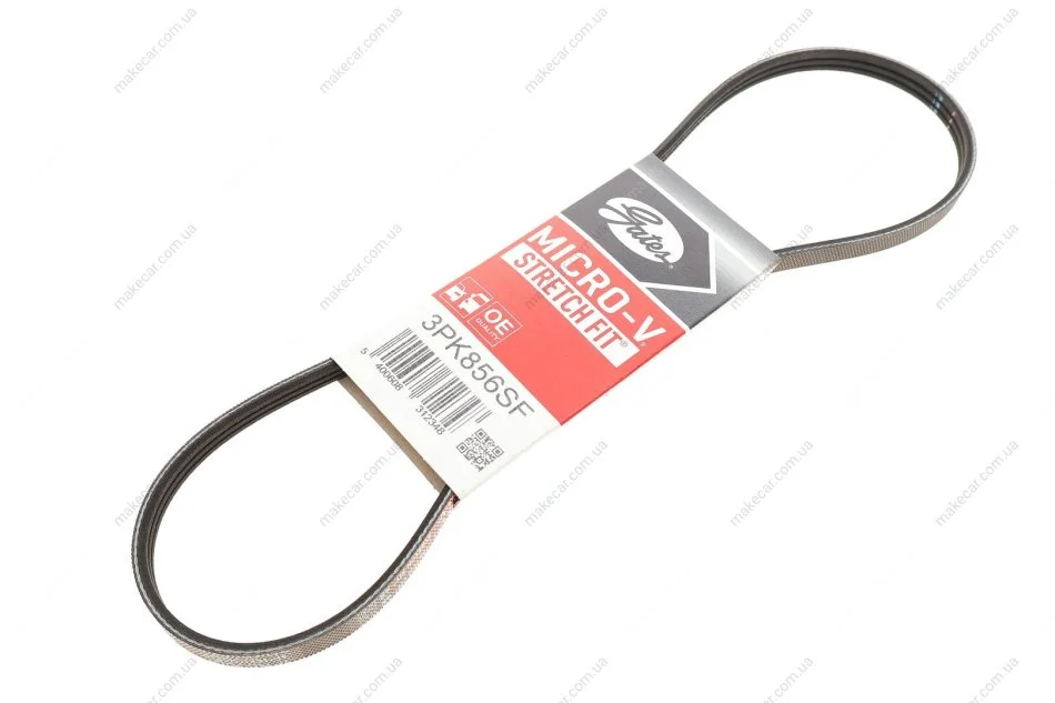 <strong>Ремінь поліклиновий GATES 3PK856SF (фото 1)</strong>