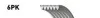 <strong>Поліклинові ремені Micro-V XS (Вир-во Gates) GATES 6PK1055XS (фото 1)</strong>