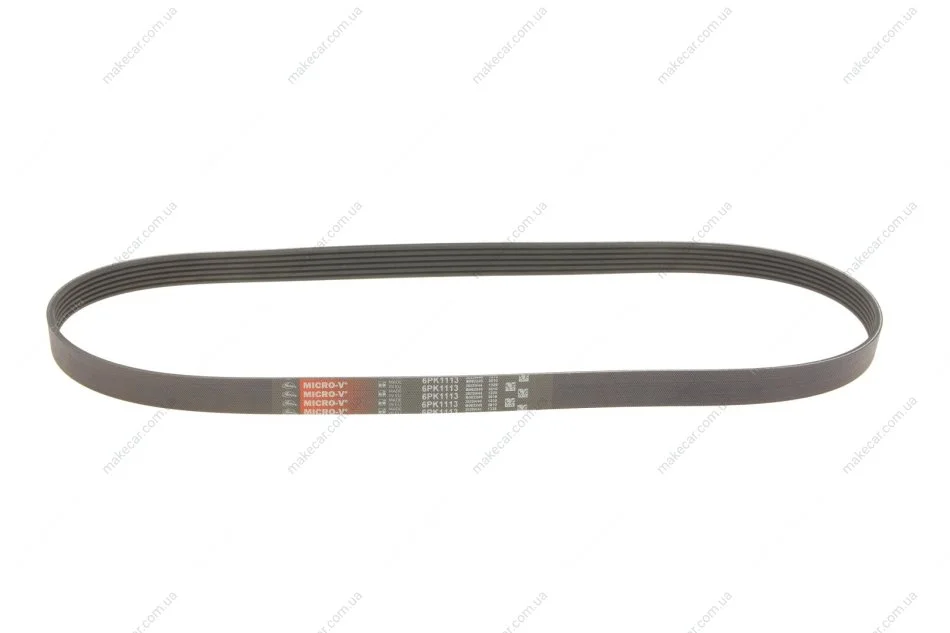 <strong>Ремінь генератора Scudo/Expert/Berlingo 1.9D/TD 96> (PS,-AC) GATES 6PK1113 (фото 1)</strong>