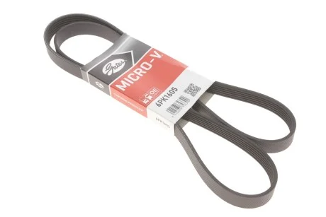Ремінь поліклиновий для Seat, Peugeot, Volkswagen, Renault, Audi GATES 6PK1605 фото товару