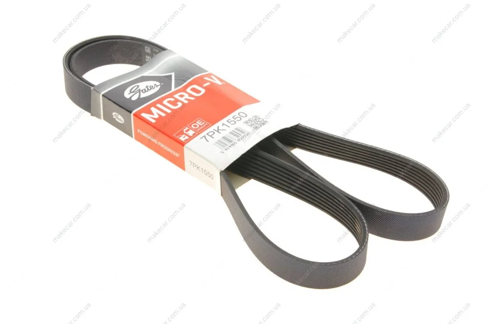 <strong>Поліклінові ремені Micro-V (Вир-во Gates) GATES 7PK1550 (фото 1)</strong>