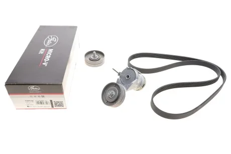 Роликовий модуль натягувача ременя (ролик, ремінь) для Volkswagen, Seat, Skoda, BMW, Opel GATES K026PK1548 фото товару