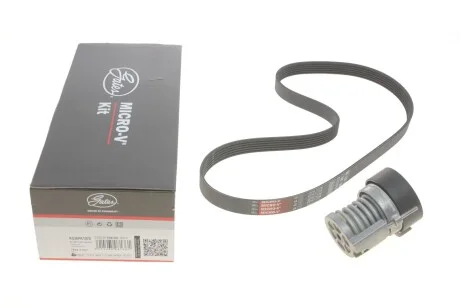 Роликовий модуль натягувача ременя (ролик, ремінь) для Skoda, Volkswagen, Seat, Audi GATES K036PK1078 фото товару