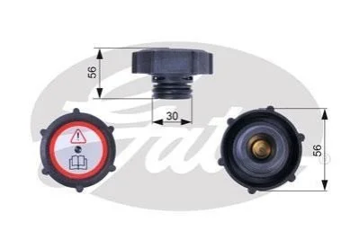 Кришка розширювального бачка для Ford GATES RC243 фото товару