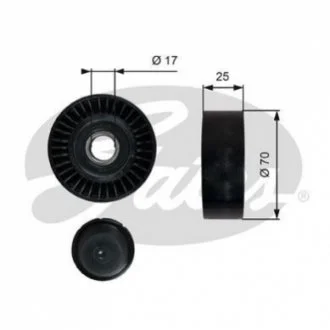 Шків привідного паса для Fiat, Volvo, Lancia, Chrysler, Jeep GATES T36249 фото товару