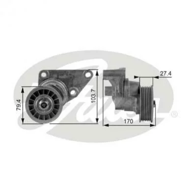 <strong>Роликовий модуль натягувача ременя GATES T38158 (фото 1)</strong>