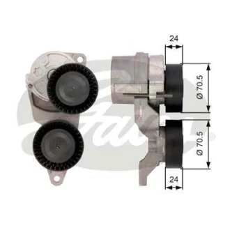 Натягувач поліклинового ременя VOLVO S60 I, S80 I, V70 II, XC70 I, XC90 I 2.4D 01.01-12.14 для Volvo GATES T39026 фото товару