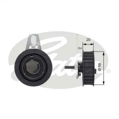 <strong>Ролик модуля натягувача ременя GATES T43108 (фото 1)</strong>