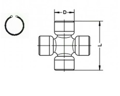 Крестовина GKN (Lobro) U100/L фото товара