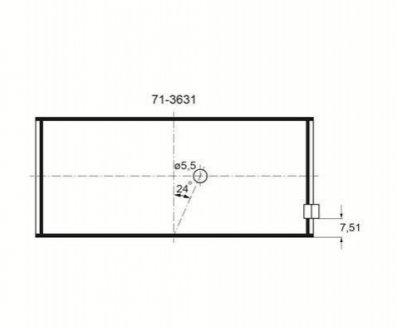 Вкладыши шатунные. DAF F85/95 WS222/225/242/268/295/315 Glyco 71-3631/6P STD