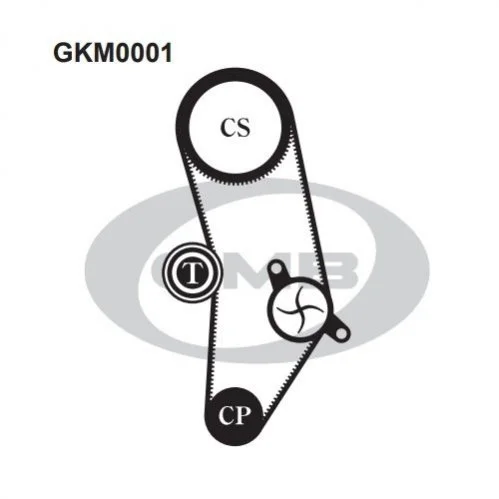 <strong>Комплект ременя ГРМ GMB GKM0001 (фото 1)</strong>