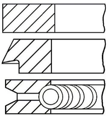 <strong>Комплект кілець на поршень GOETZE 08-107300-00 (фото 1)</strong>