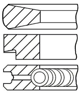 <strong>Комплект кілець на поршень GOETZE 08-110000-00 (фото 1)</strong>