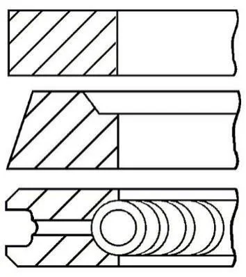 <strong>Комплект кілець на поршень GOETZE 08-111200-00 (фото 1)</strong>
