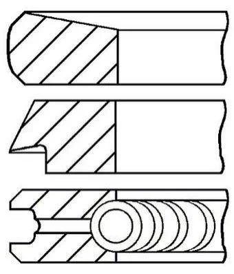<strong>Комплект кілець на поршень GOETZE 08-112700-00 (фото 1)</strong>