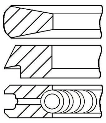 <strong>Комплект поршневих кілець STD GOETZE 08-121800-00 (фото 1)</strong>