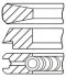 <strong>Комплект поршневих кілець STD GOETZE 08-121800-00 (фото 1)</strong>