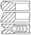 <strong>Комплект кілець на поршень GOETZE 08-127407-00 (фото 1)</strong>