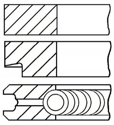 <strong>Комплект кілець на поршень GOETZE 08-137600-00 (фото 1)</strong>