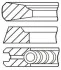 <strong>Комплект поршневих кілець STD GOETZE 08-143600-10 (фото 1)</strong>