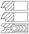 <strong>Кільця поршневі (1cyl) WESTINGHOUSE COMPRESSOR DAF.VOLVO TD 75.0 (2/2/4) GOETZE 08-325400-00 (фото 3)</strong>