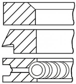 Кільця поршневі GOETZE 08-393600-00 фото товару