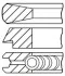 <strong>Комплект кілець на поршень GOETZE 08-433607-00 (фото 1)</strong>