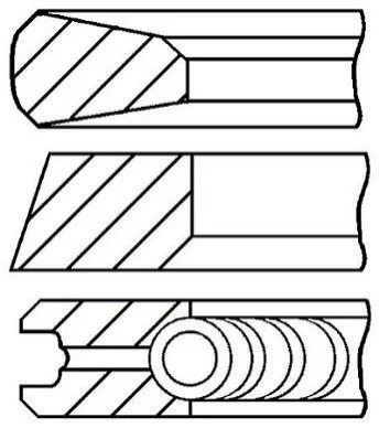 <strong>Комплект поршневих кілець STD GOETZE 08-435000-00 (фото 1)</strong>