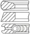 <strong>Комплект поршневих кілець STD GOETZE 08-435000-00 (фото 1)</strong>