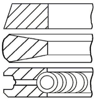 Комплект поршневих кілець GOETZE 08-443200-00