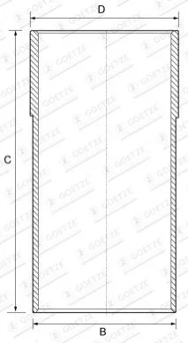 <strong>Гільза GOETZE 14-710020-00 (фото 1)</strong>