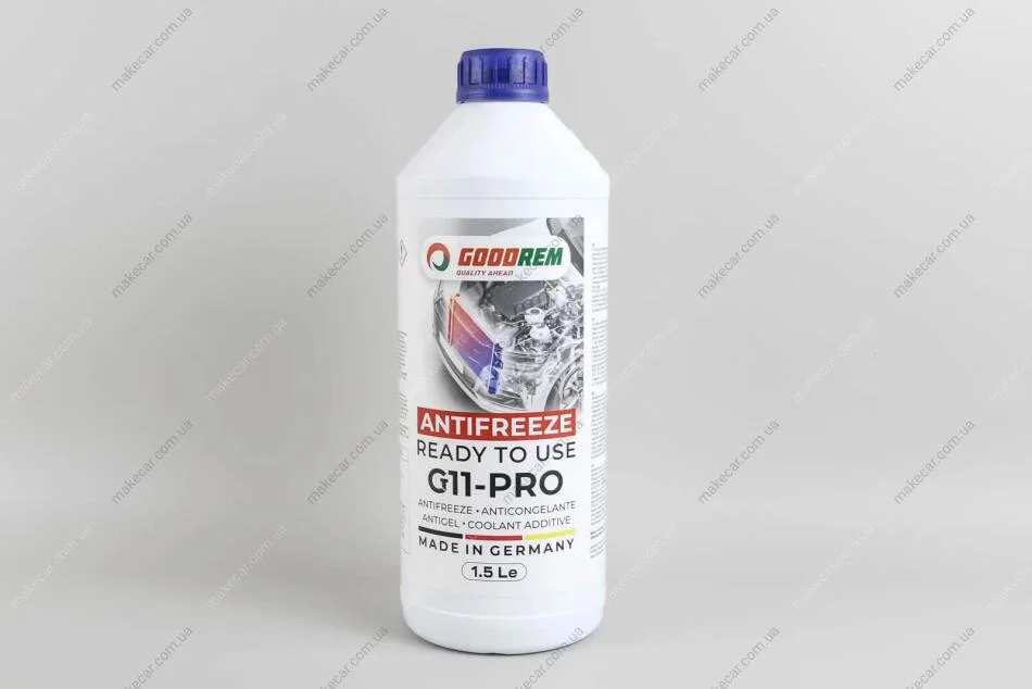 <strong>Антифриз G11 GOODREM BLUE (синій) -38°C готовий (1.5L) Goodrem R38G11-BLU-015 (фото 1)</strong>