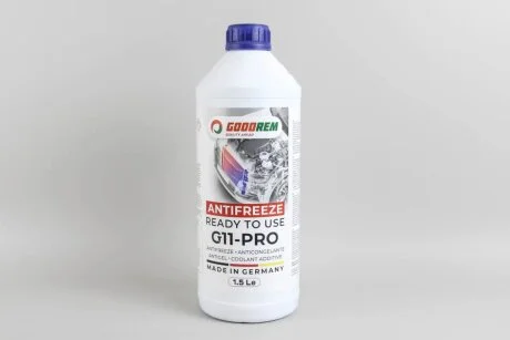 Антифриз G11 GOODREM BLUE (синій) -38°C готовий (1.5L) для Goodrem R38G11-BLU-015 фото товару