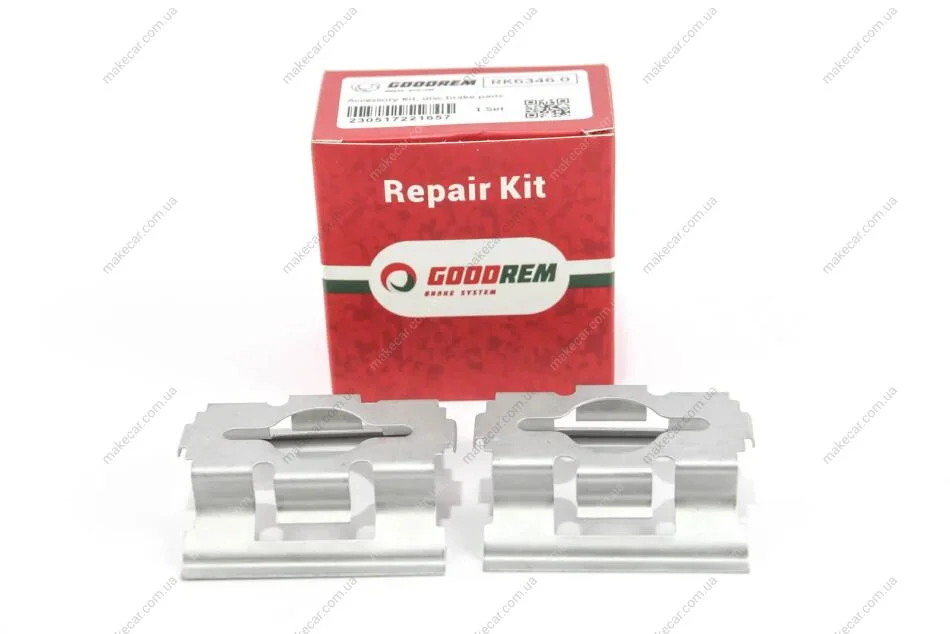 <strong>Монтажний к-кт гальмівних колодок DUCATO/BERLINGO/JUMPER/PARTNER 94- 69мм Goodrem RK6346.0 (фото 1)</strong>